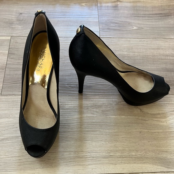 Michael Kors Black Platform Stiletto Heels Size 8.5 - Picture 4 of 9